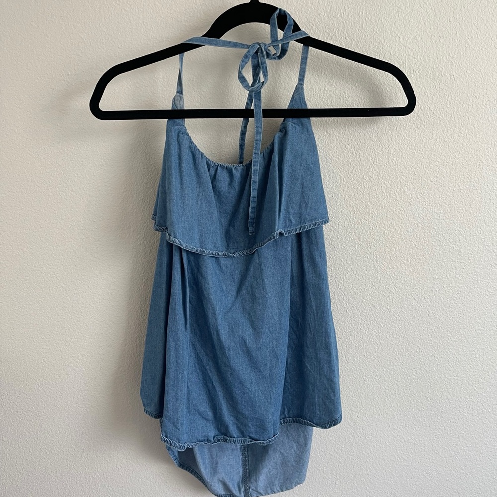 Gap Medium denim halter top